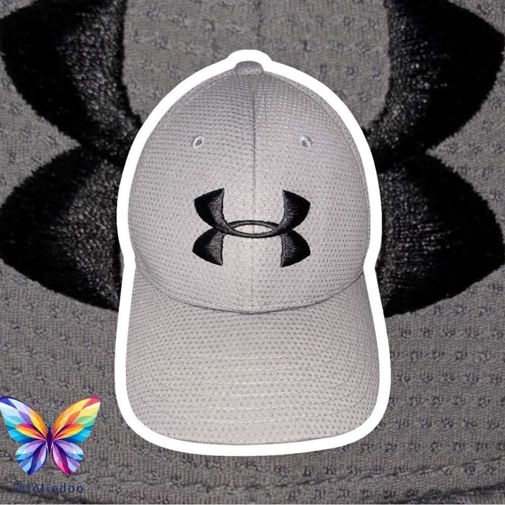 Under Armour Gray Cap with black Logo for Youth Kids SM/MD